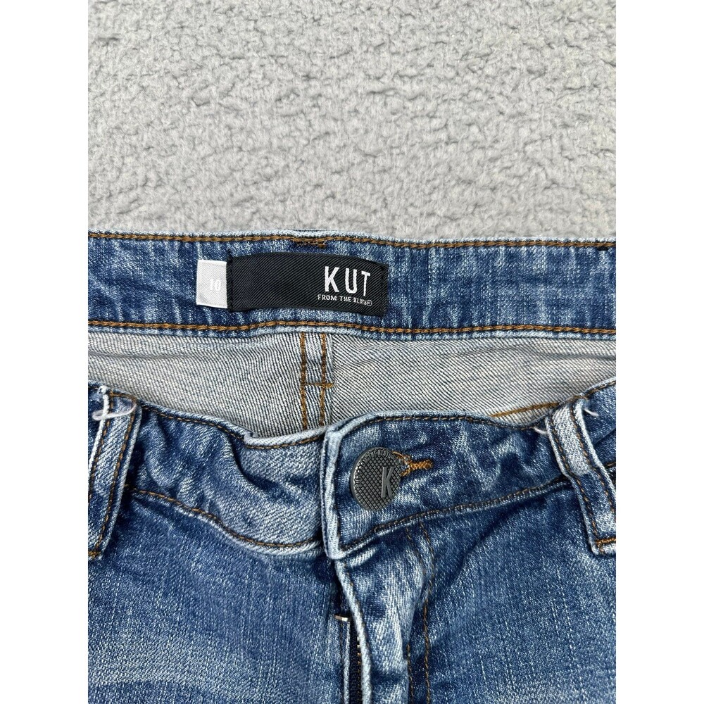 Kut from the Kloth Bermuda denim shorts sz 10 - Picture 2 of 10